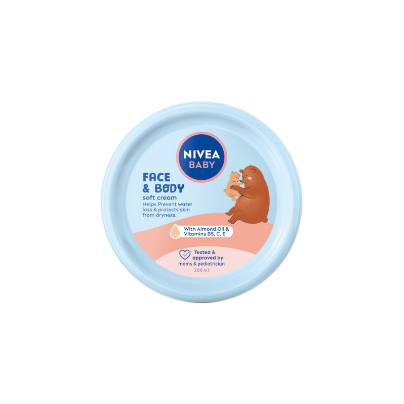 NIVEA BABY 80529 Veido ir kūno priežiūros kremas 200 ml